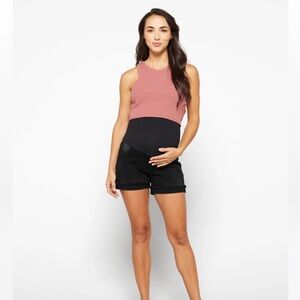 Just Black maternity shorts